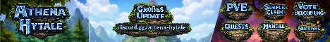 Athena Hytale | PVE | noWipe | SimpleClaim | Economy | QoL Mods Banner